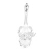 Coffee Spoon Holder Elegant Swan Shaped Alloy Mirror Polish Rich