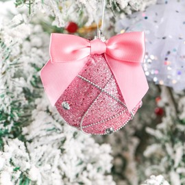 Rainbow Pana 120 Pack Pink Bows, Twist Tie Bows for Treat Bags 3" Light Pink Satin Ribbon Bows for Package Craft Gift Wrapping Decoration