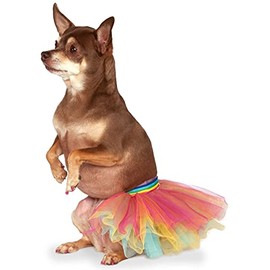 Rubie's Pet Costume Tutu, Rainbow, Small/Medium