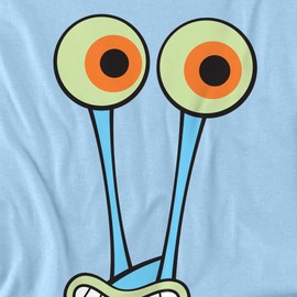SpongeBob SquarePants Gary Snail Smile Unisex Adult T Shirt, Light Blue, Medium