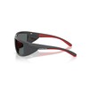 ARNETTE Men's An4355 Taggit Sunglasses, Dark Grey/Red Rubber/Polarized Dark Grey,