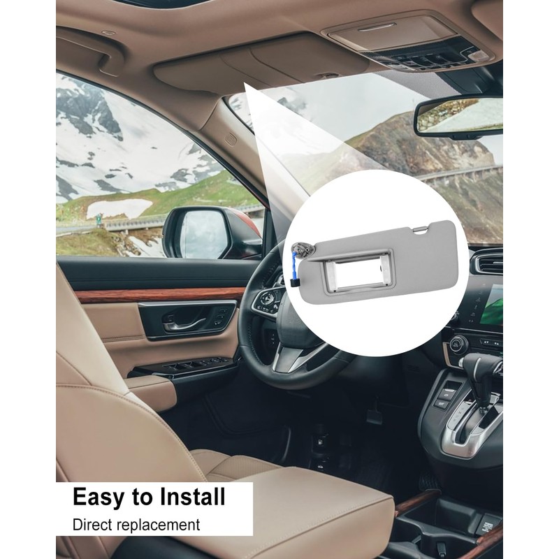 QAGGUM Sun Visor Fit for Honda CRV 2017 2018 2019