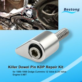 Bestong Killer Dowel Pin KDP Repair Kit Compatible with 1989-1998 Dodge Cummins 12 Valve & 24 Valve Engine 5.9BT, Silver