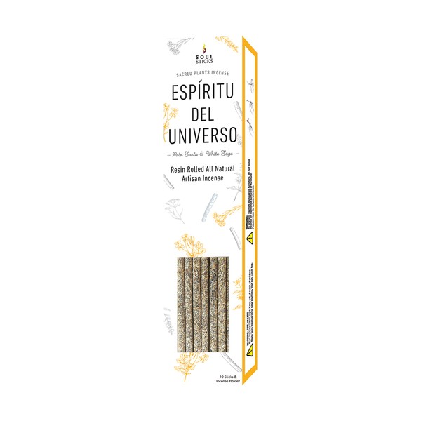 SOUL STICKS Handcrafted 10pcs Resin Artisan Incense Sticks Non-Toxic &