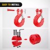 Nilight Forged Steel Winch Hook 3/8" Grade 70 Safety Latch