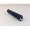 1/4" TO 1/4" MONO COUPLER BLACK PLASTIC GRIP (1 SINGLE)