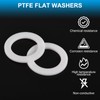 PATIKIL 10 Pcs PTFE Flat Washers 0.24" ID 0.47" OD