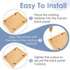 100 Pcs Metal Picture Frames Turn Button Fasteners with Screws,
