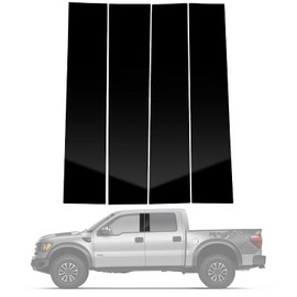 BASIKER - 4 calcomanías antiarañazos compatibles con Ford F150 2004-2014 para ventana de puerta, molduras de pilar de puerta - Practical Use