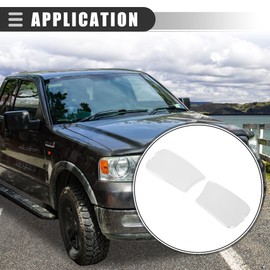 Motoforti Front Door Panel Courtesy Light Lens, for Ford F-150 1997-2003, Plastic, F65Z-13731-AA F65Z-13741-AA, Transparent, 2pcs