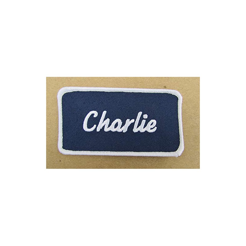 Name Charlie patch Embroidered New