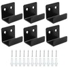 Moicstiy 6 Pack Wall Hanger Fastener, Stainless Steel Wall Mount