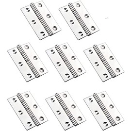 Hardbase Hardware Hinges Flat Hinges Stainless Steel Hinges General Symmetric Hinges 6 Pieces 3 Inch