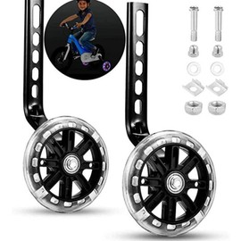 Stabilisers, Bicycle Stabilisers for Children, Universal Stabilisers for Children's Bike, Stabilisers for Adults, Auxiliary Wheels for Children's Bike, Stabilisers Safety Stabilisers, Black