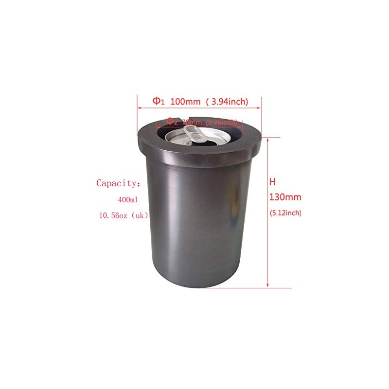 LLF Graphite Crucible Metal Melting Gold Silver Scrap Casting Ingot