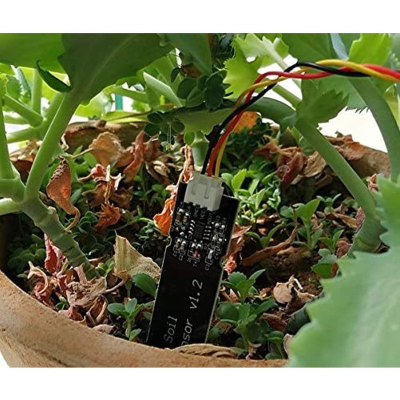 Aideepen 6 Pieces Soil Moisture Sensor Hygrometer Module V1.2 Capacitive