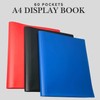 A4 Flexi Display Portfolio Book Folder with 80 Pockets, Plastic