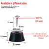 TopPerfekt 18 Round Rubber Feet with 304 Stainless Steel Screws