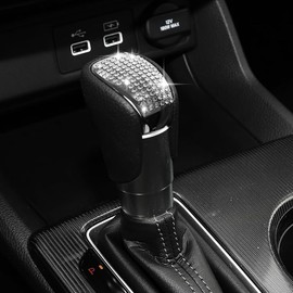 vehicleloong for Honda CR-V CRV Cute Bling Accessories Accessory 2026 2025 2024 2023, Gear Shift Cover, Chrome, Silver