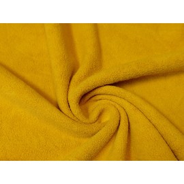 CRS Fur Fabrics 5056653819396 Fine Sherpa Fleece Jersey Fur Fabric, 1 m, 150 cm x 100 cm, Ochre, 1 Metre, 150 cm x 100 cm