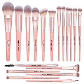 Brochas de Maquillaje Kit 18 Piezas Profesional Sintéticos de Alta Calidad Set de Brochas para Maquillaje Rubor Sombras de Brocha para OjosFacial...  