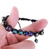 Yolev 2 Pieces Adjustable Mood Bracelet Dazzling Shimmer Color Changing