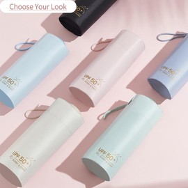 PTGRSWK Compact Travel Umbrella - Mini Umbrella for Purse, Small Lightweight & Tiny Design Perfect for Parasol Outdoor Sun & Rain Umbrellas