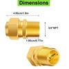 4 Pack 3/4'' CSST Male NPT Pipe Fitting Kit Brass