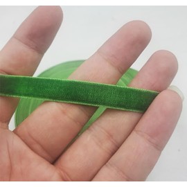 10 Yards Green Velvet Ribbon Spool