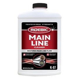 Roebic K-97 Main Line Cleaner: Exclusive Bacteria Digests Paper, Fats, and Grease in Sewer and Septic Systems - 32 Ounces, Liquid