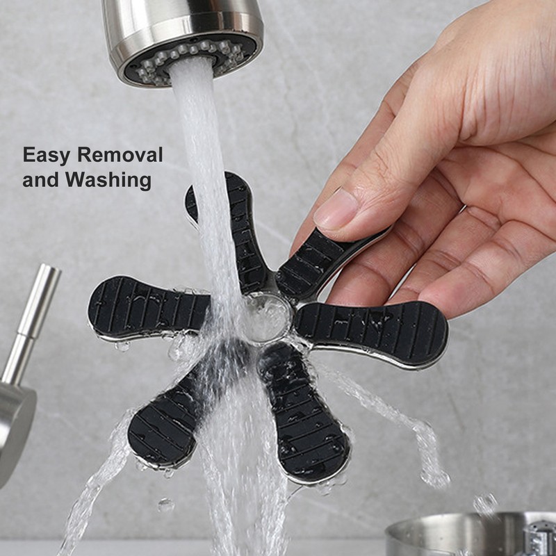 Glass Rinser for Kitchen Sink Non Slip Base Pad Six