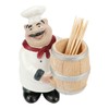 DOERDO DD Resin Chef Toothpick Holder, Toothpick Dispenser Chef Statue