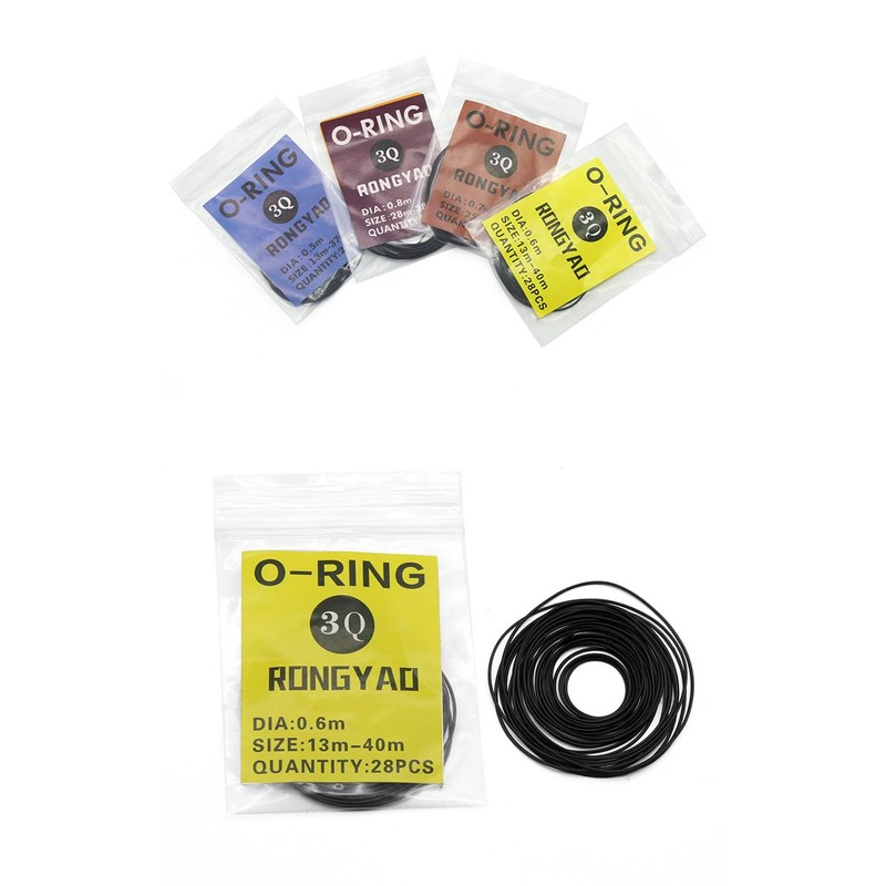 Generic 13mm-40mmring 4 bag 0.5/0.6/0.7/0.8/0.9mm Watch O-Ring Waterproof Rubber Watch