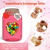 Giiffu 50 Pack Valentines Cards for Kids, Mason Jar Happy