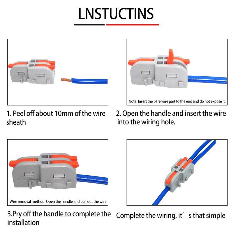 Plug Connector, 1 in 2 Aug Compact Splice Connector with