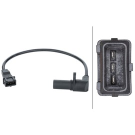 HELLA 6PU 013 122-951 Pulse Transmitter, Crankshaft 3-Pin Cable: 320 mm with Sealing Ring