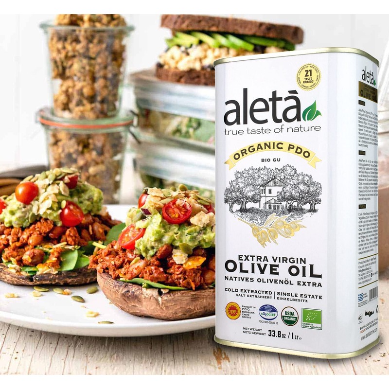 Aleta, Organic & PDO Extra Virgin Olive Oil, Certified Single