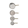 Creative Co-Op 4-Piece Stainless Steel Measuring Cups, Brass