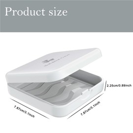 Retainer Case, ARGOMAX Aligner Case, Braces Box, 1 Piece Orthodontic Box (White).