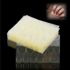 1200 Stück 50 Blatt Nagel Klebepads, Doppelseitige Nagel Kleber Pads, Jelly Gel Kleber Sticker, 12 Verschiedene Größen für Nagelstudio Zubehör, Maniküre Dekoration, Für DooNails Press-on Nägel und Ein