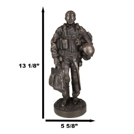 12.25" Tall F-22 Raptor Jet Pilot Military Aircraft Fighter Decorative Figurine