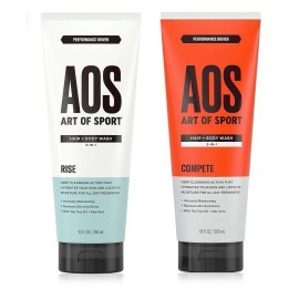 Art Of Sport AOS Art Of Sport RISE & COMPETE Shampoo & Body Wash With Tea Tree Aloe Vera