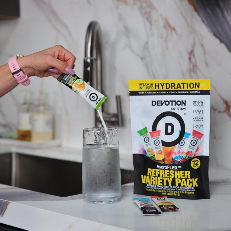 Devotion Nutrition HydroFLEX Water Flavoring Packets – Sugar-Free Hydration with