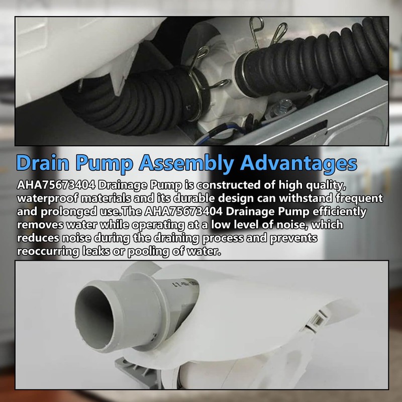 Washer Drain Pump Assembly AHA75673404 AHA75673402,for LG Washing Machine Drain
