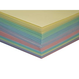 Craft UK 2350 5X5 Card and Envelope Pack of 50 - Mixed - Pastels
