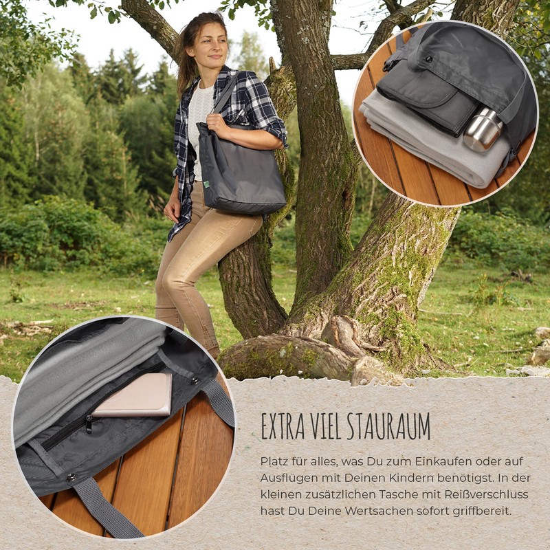 Growing Sustainable Stroller Shopping Bag Made from 2 Recycled PET