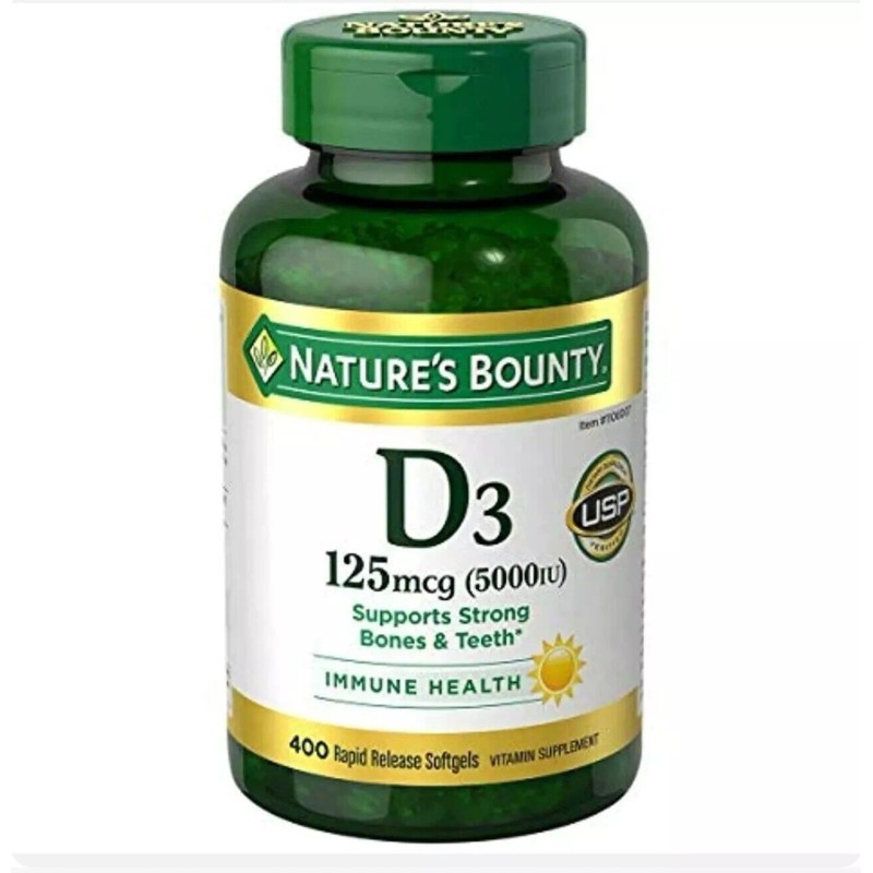 Nature’s Bounty Nature's Bounty Vitamin D3 125mcg 5000iu 400 Gels
