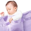 Heavens Cuddles Double Sided Pure Satin Baby Blanket 48"x36" (Lavender)