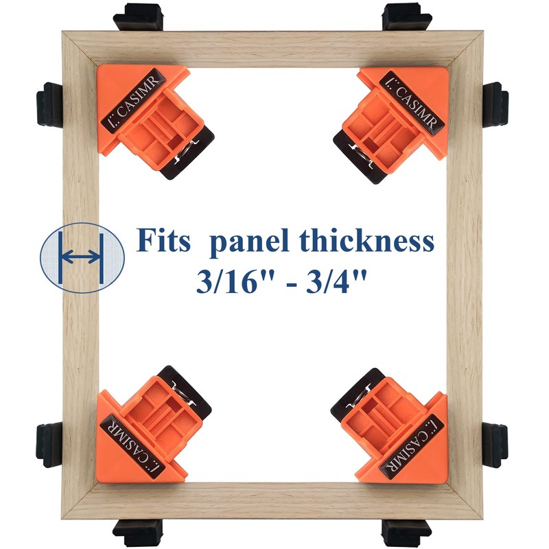 C CASIMR 90 Degree Corner Clamp, 4 Pack Adjustable Single