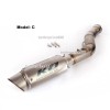 Unbranded Modified Right System Mid Exhaust Pipe + Mufflers For